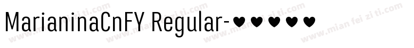 MarianinaCnFY Regular字体转换